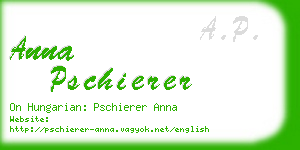 anna pschierer business card